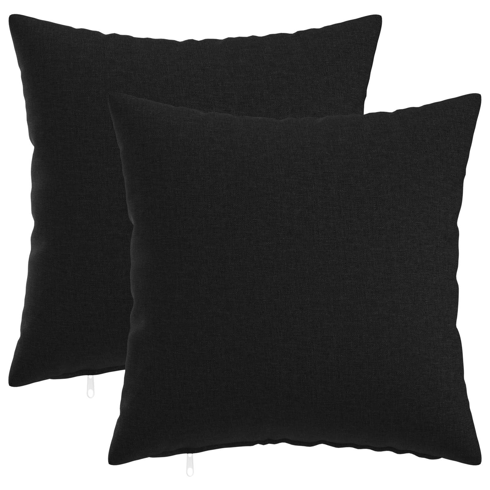 vidaXL Cushion Cover 2 pcs HEERLEN Black 30 x 30 cm