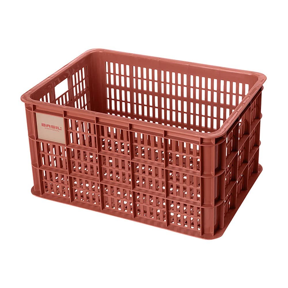 Basil B.V. Unisex - Adult Crate Bicycle Box, Red, 49.8 x 39 x 26.5 cm
