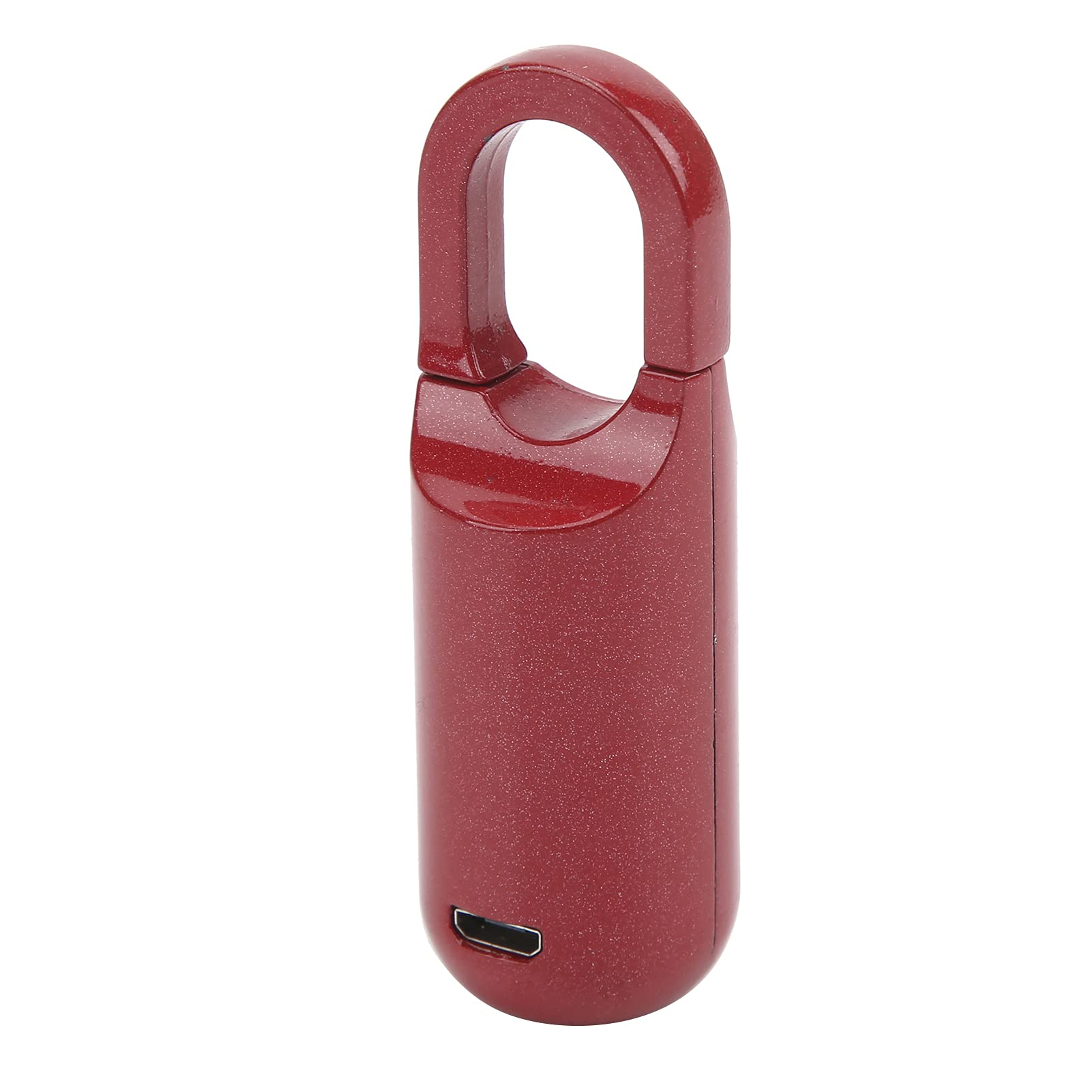 Serratura Fingerprint Antifurto Ricaricabile USB - Lucchetto per Valigie, Massima Sicurezza con Riconoscimento Impronte (Rosso)