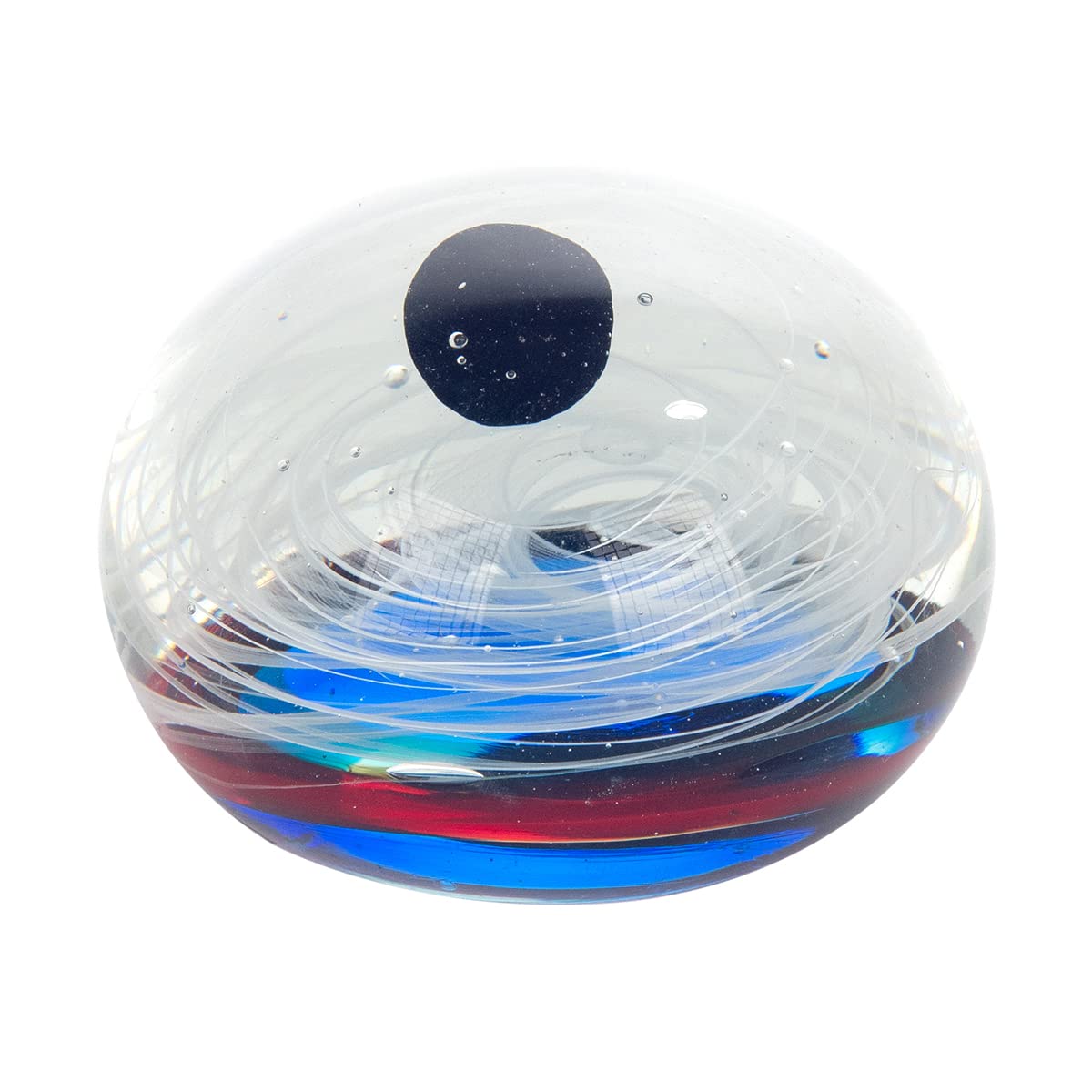 Fermacarte a sfera di vetro con forme astratte, elegante decorazione da tavolo, per ufficio, ingresso ingresso, 10 cm