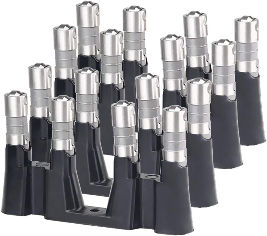 JDMON New Hydraulic Roller Lifters Set of 16 and 4 Guide Trays Compatible with Chevy LS1 LS2 LS3 LS6 LS7 LQ4 LQ9 LY5 LY6 LM7 4.8 5.3 5.7 6.0 Replace 12499225 HL124