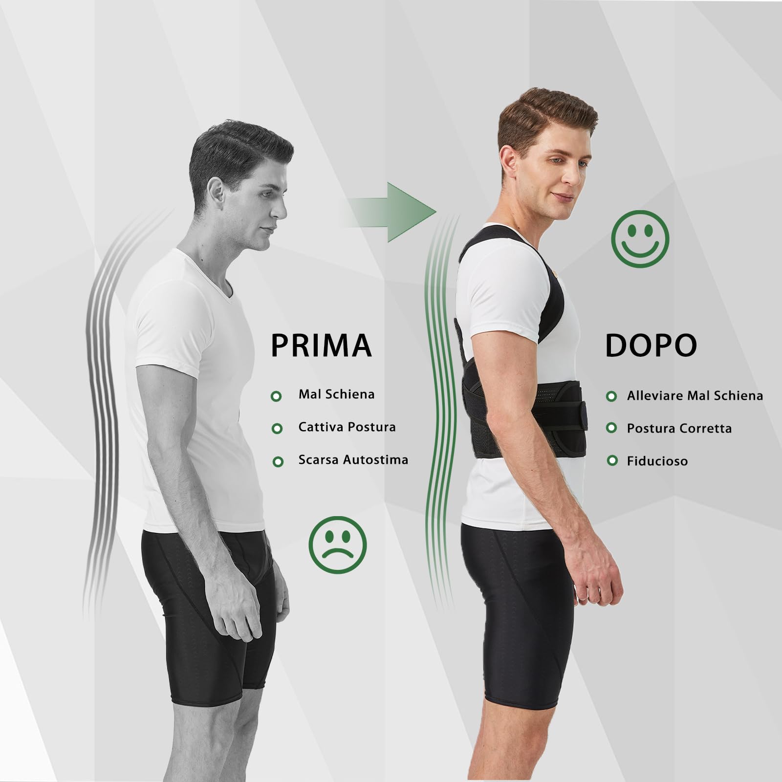 BraceTop Faja postural de hombros y espalda, espalda recta