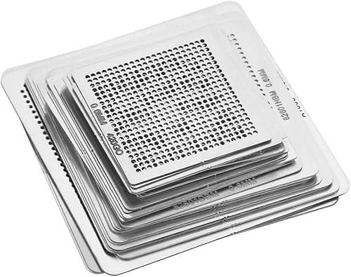 Miniatura 5 de Juego de 33 plantillas de rebola BGa con kit de chips de soporte de estación de retrabajo calentada directamente para estación de retrabajo de aire