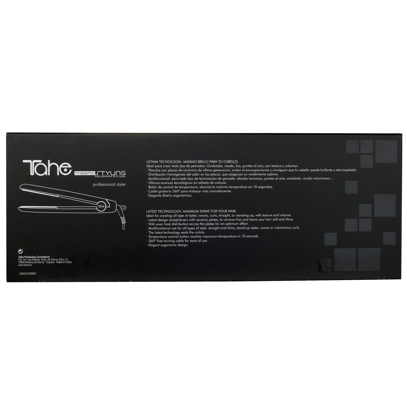 Tahe Thermostyling Plancha Pelo Tahe Millenium Ionic Precio Tahe