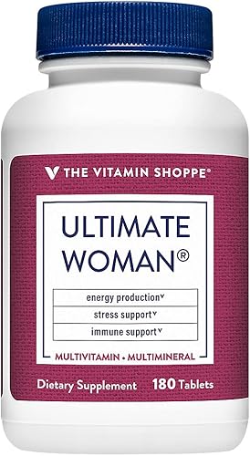 Ultimate Woman Multivitamínico, multivitamínico de alta potencia con extracto de té verde, mezcla energética y antioxidante, suplemento diario