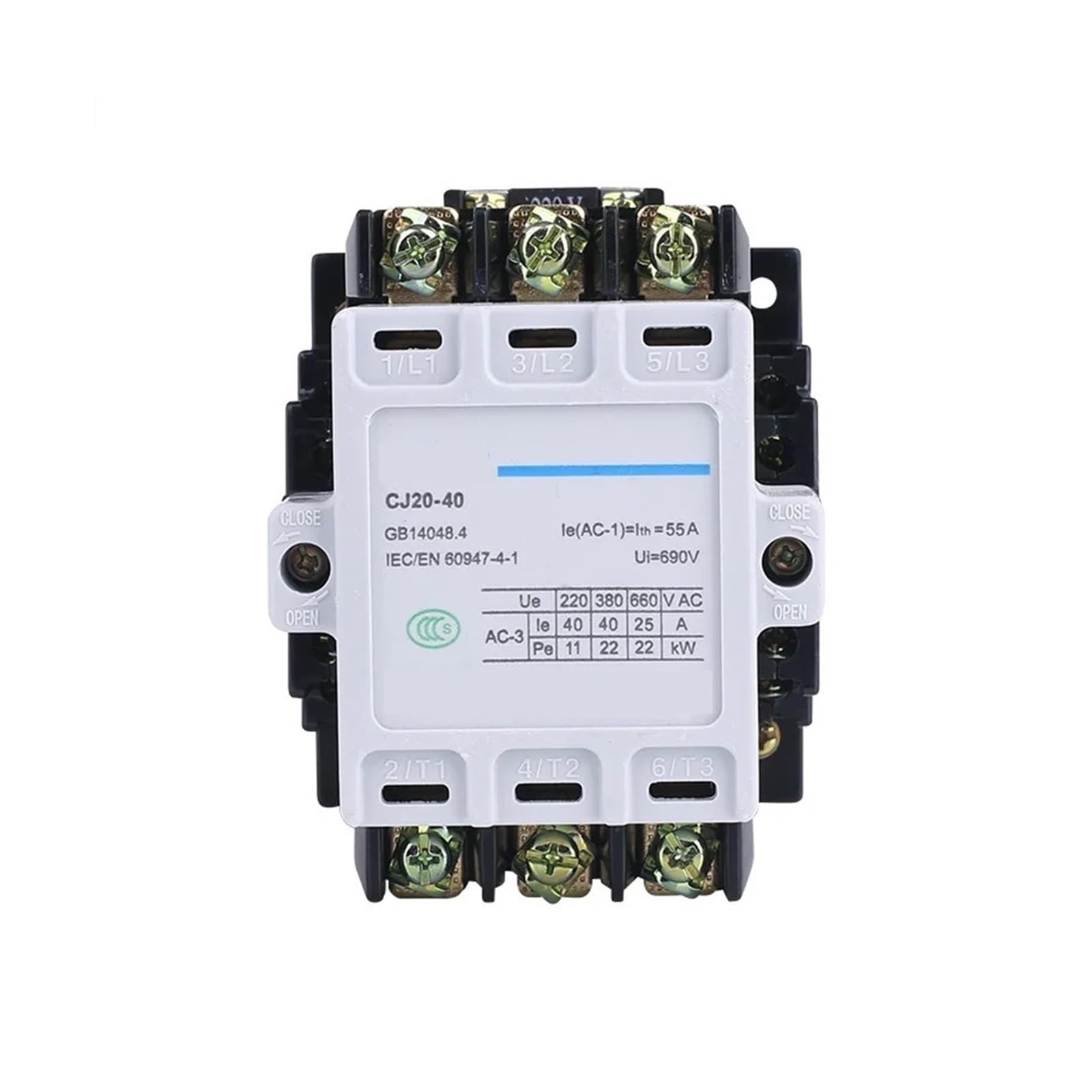 Contacteur CJ20-40 40A commutateur triphasé 380V pour commande moteur