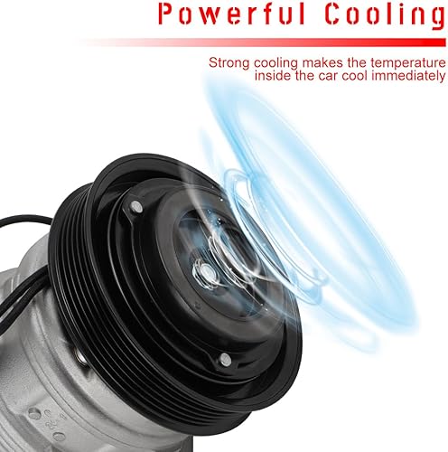 Miniatura 3 de cciyu Compresor de CA con embrague 1994-1998 apto para Lexus ES300 3.0L 1995-1999 apto para Toyota Avalon 3.0L CO 10241GLC