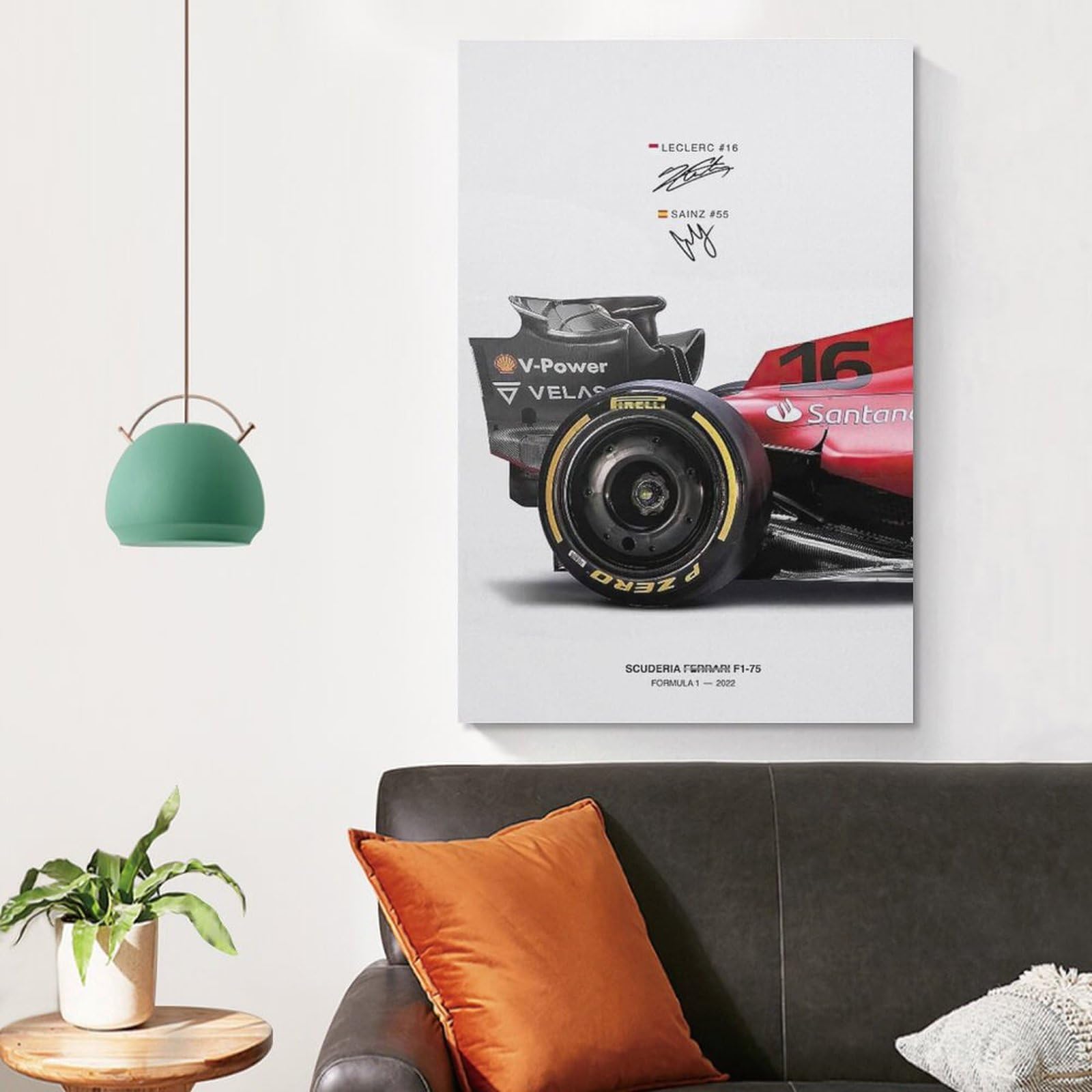Amazon.co.jp: 映画ポスターフェラーリF1レースポスター