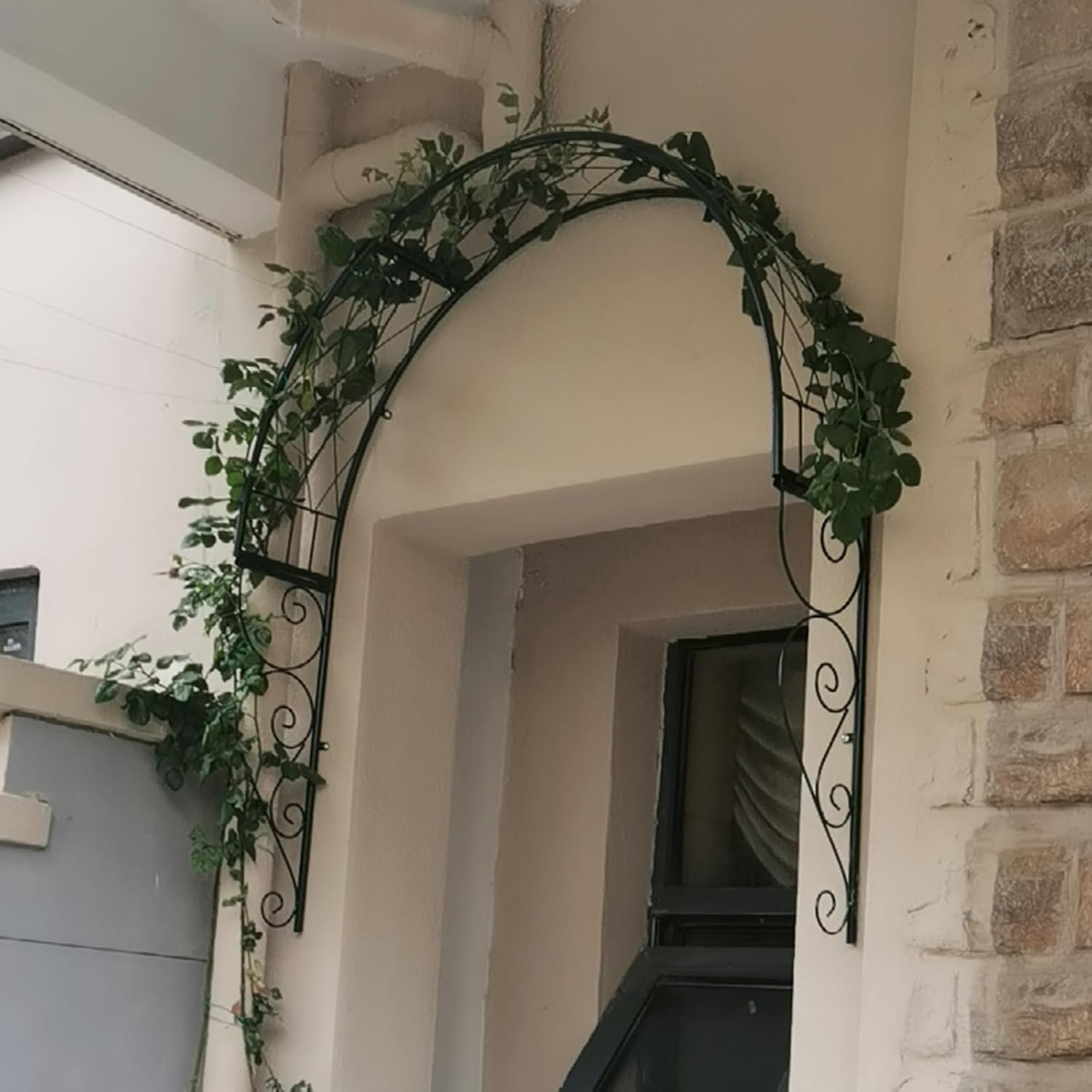 Arco De Jardín De Metal, Arcos De Rosas, Para Plantas Trepadoras, Zarcillos De Rosas, Resistente A La Intemperie, Ayuda Para Escalar, Pérgola, Enrejado, Independiente, Decoración De Boda, Césped De