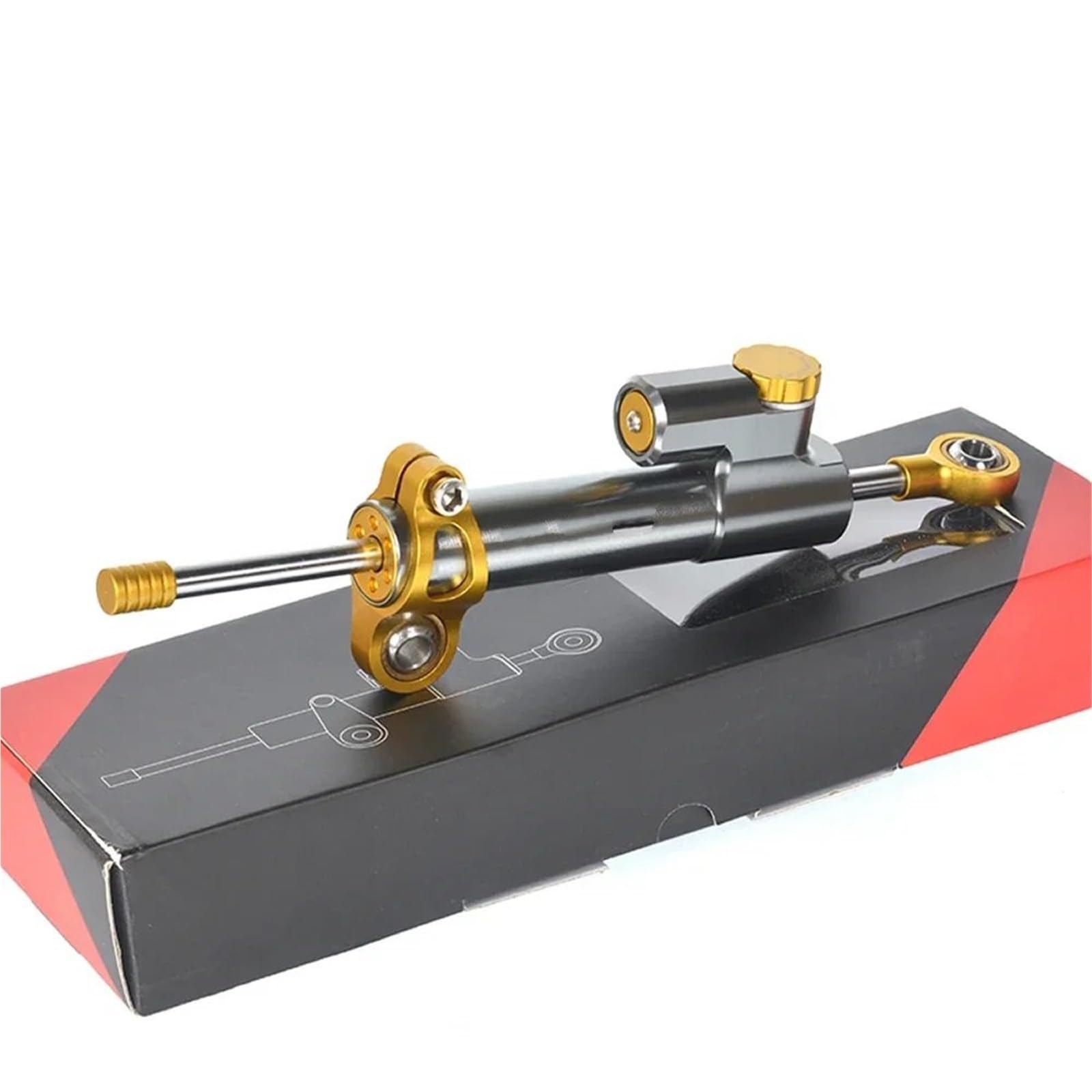 Akcesoria motocyklowe, wspornik stabilizatora, amortyzator skrętu, pasuje do Kawasaki ZX-4RR ZX4R 2023- Stabilizator Amortyzatora(Gray Gold)