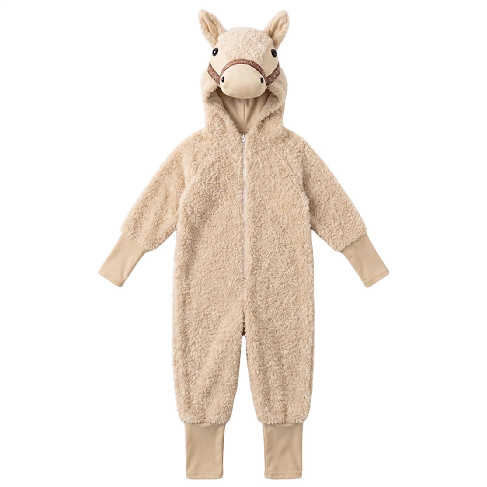 Genérico Disfraz de Oveja para Niños Mono De Alpaca Para Disfrazarse