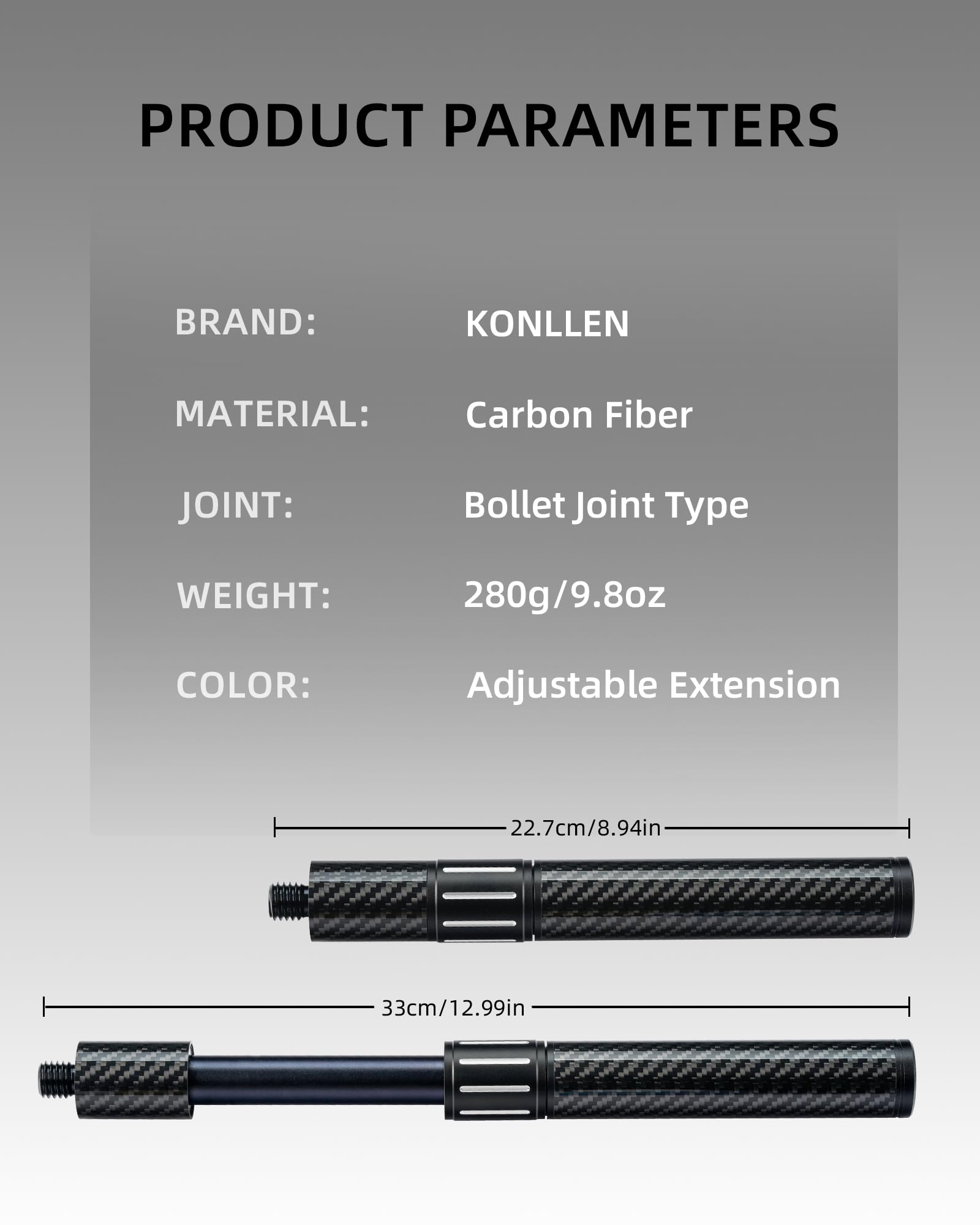 Amazon.co.jp: KONLLEN プールキューエクステンション バンパー3個付き