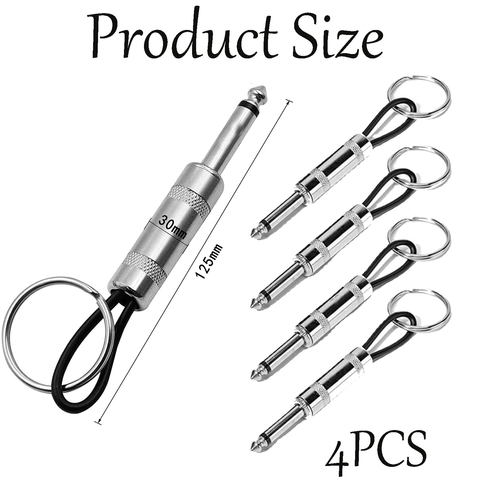 4 Portachiavi A Forma Di Spina Per Chitarra In Acciaio - Gancio Da Parete Per Appendiabiti - Foto 6