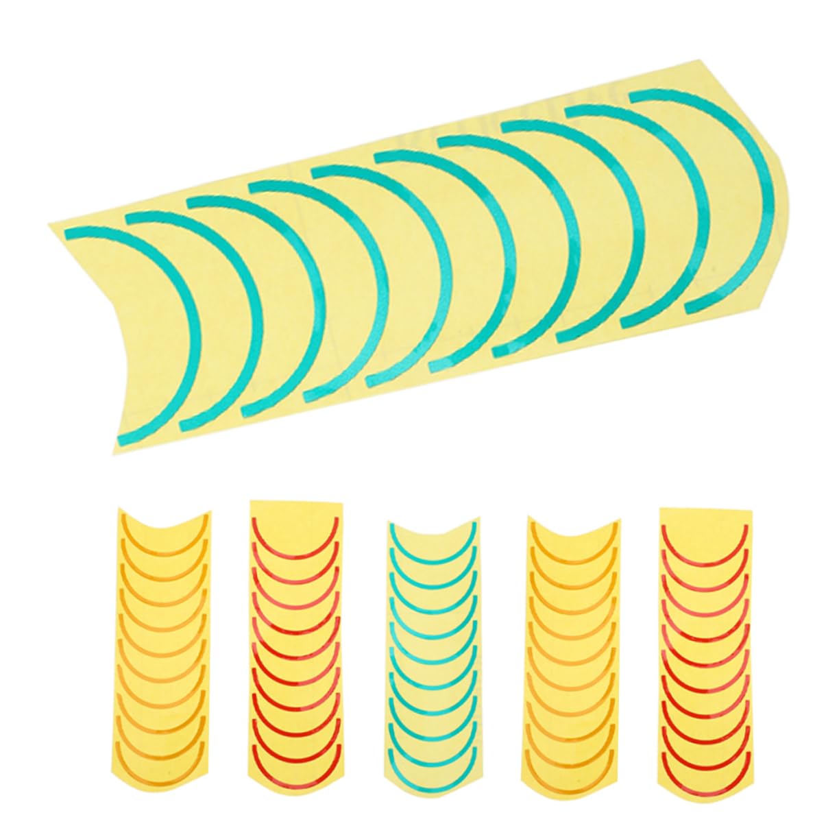 SOLUSTRE Waterproof Pressure Gauge Identification Stickers 3 Colors Red Yellow Green PVC for Industrial Meters