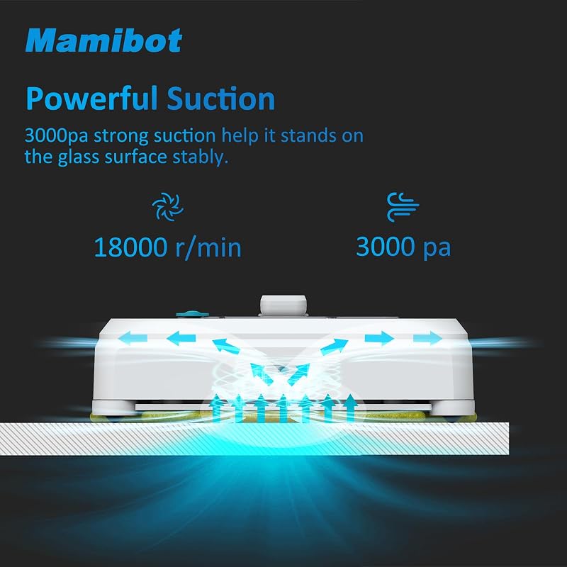Mamibot W120-P Ablaktisztító Robot Vízpermetezővel és Távirányítóval