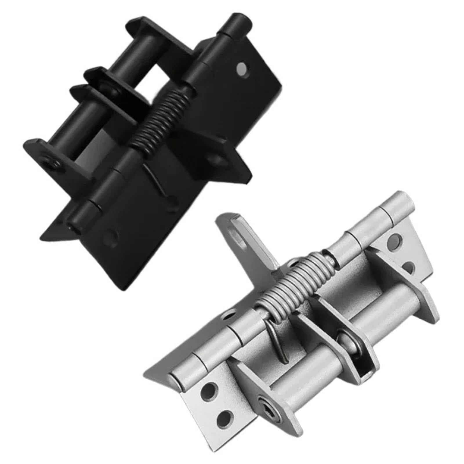 Kdhcvkz Black 1Pcs 4 Inch Spring Hinge 90 Degree Flat Opening Hinge(Black)