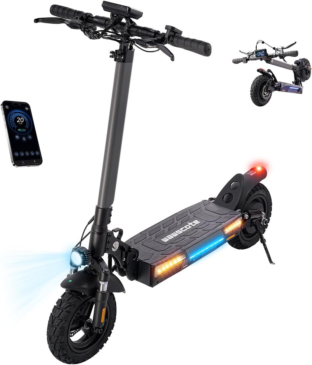 Electric Scooters - 500W/1000W/1500W Peak Motor Electric Scooter Adults, 18/28 Max MPH, 21/25/28 Miles Range, 8.5’’/9.3‘’/10‘’ Tire, Portable& Foldable Commuting E-Scooter product image