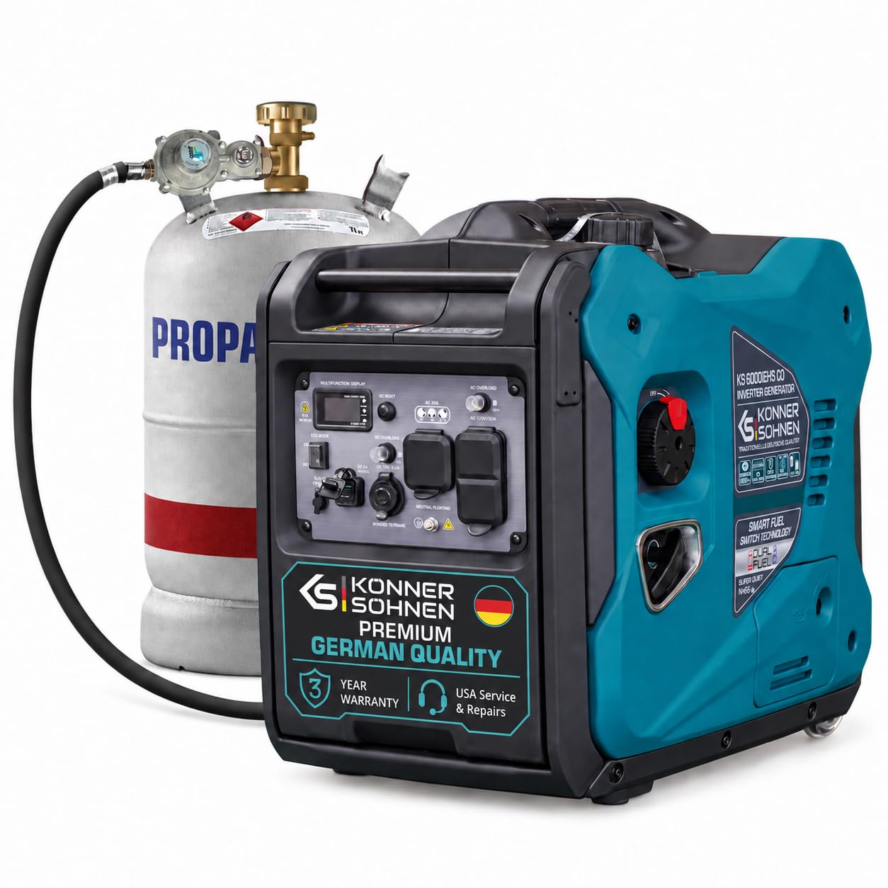 Amazon.com: Konner & Sohnen KS 6000iEHS CO Dual Fuel Inverter