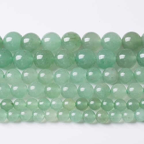 Miniatura 1 de 32 cuentas de piedra de aventurina verde natural de 0.472in, cuentas curativas energéticas para hacer joyas, pulseras, collares, para hacer joyas,