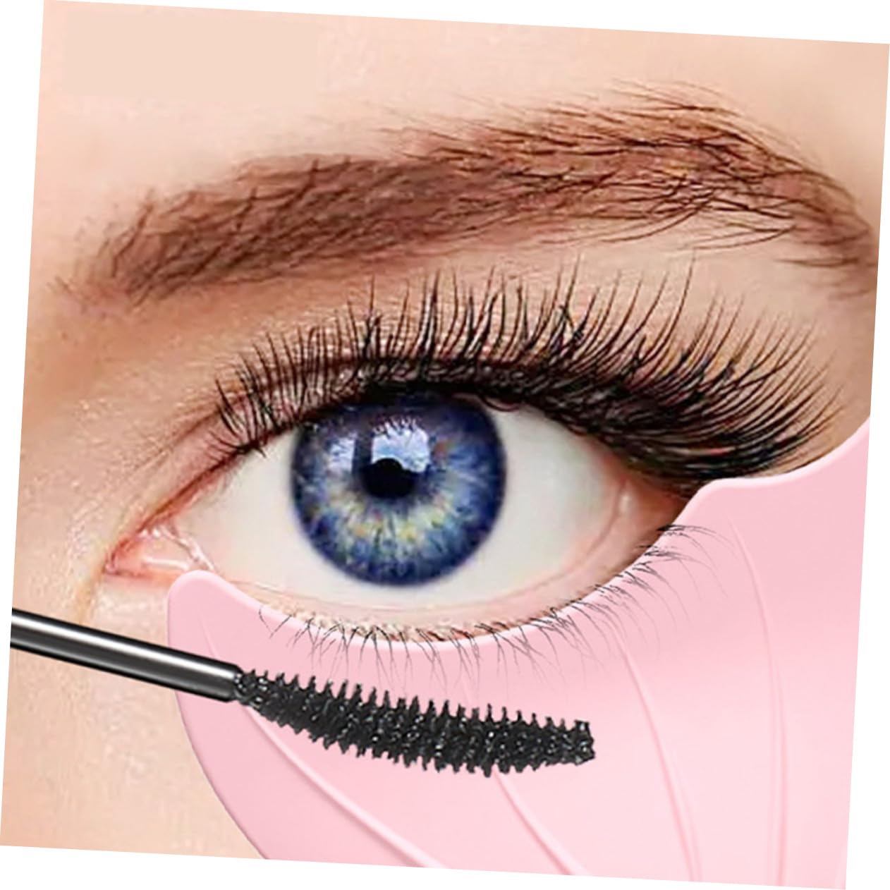FOYTOKI 2-in-1 Makeup Tools Eye Liner Stencil Mascara Shield Eyelash Spoolie Eye Shadow Applicator Eyelash Makeup Aid