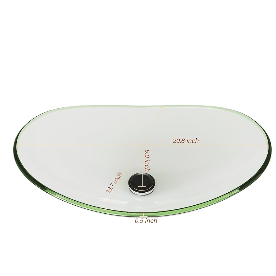 YIMAI Ingenuity Vessel Sink Bathroom Sinks Tempered Glass