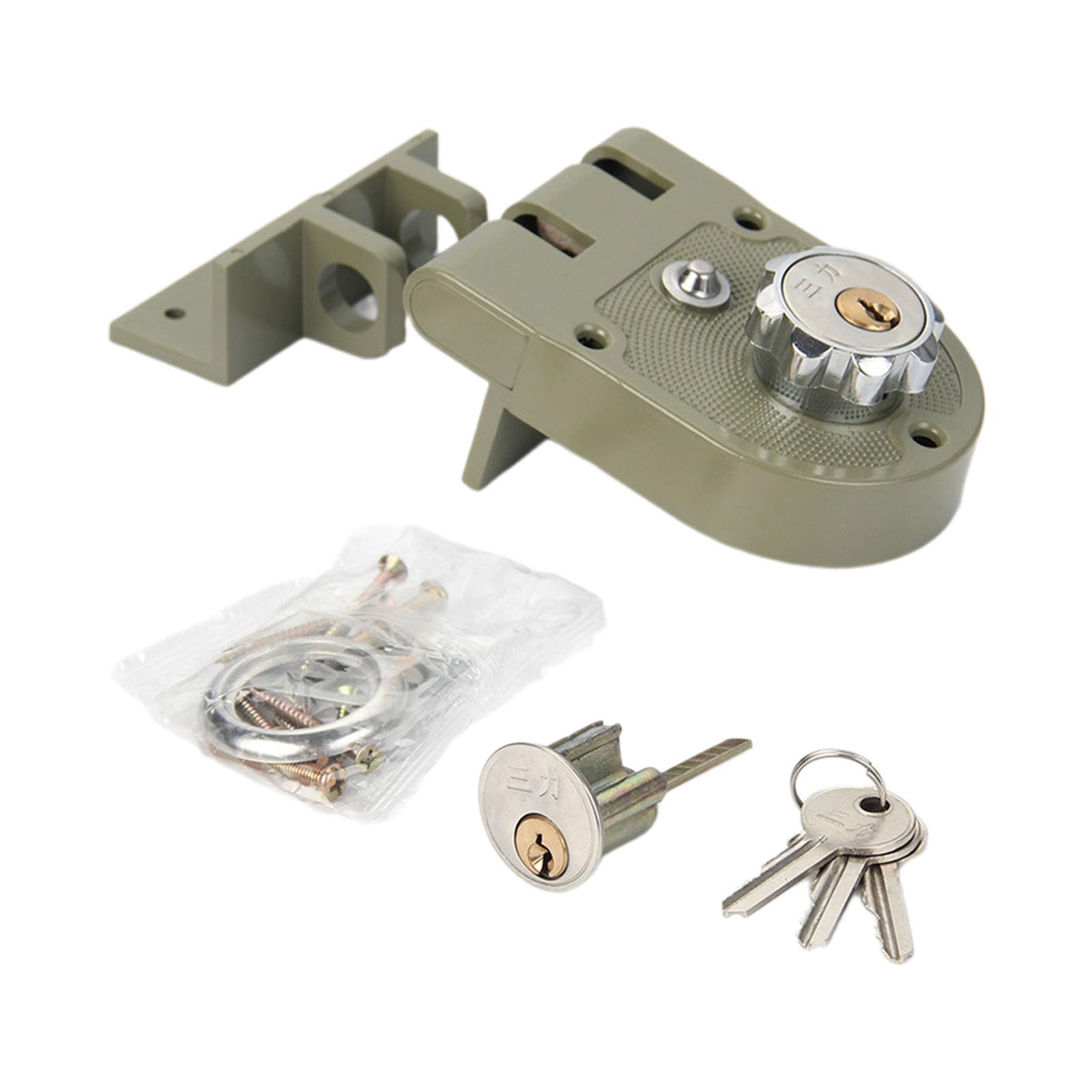 Kalttoy Right Opening Sliding Door Latches Double Swing Flat Gate Security Push Pull Door Bolts For Homes & Steel