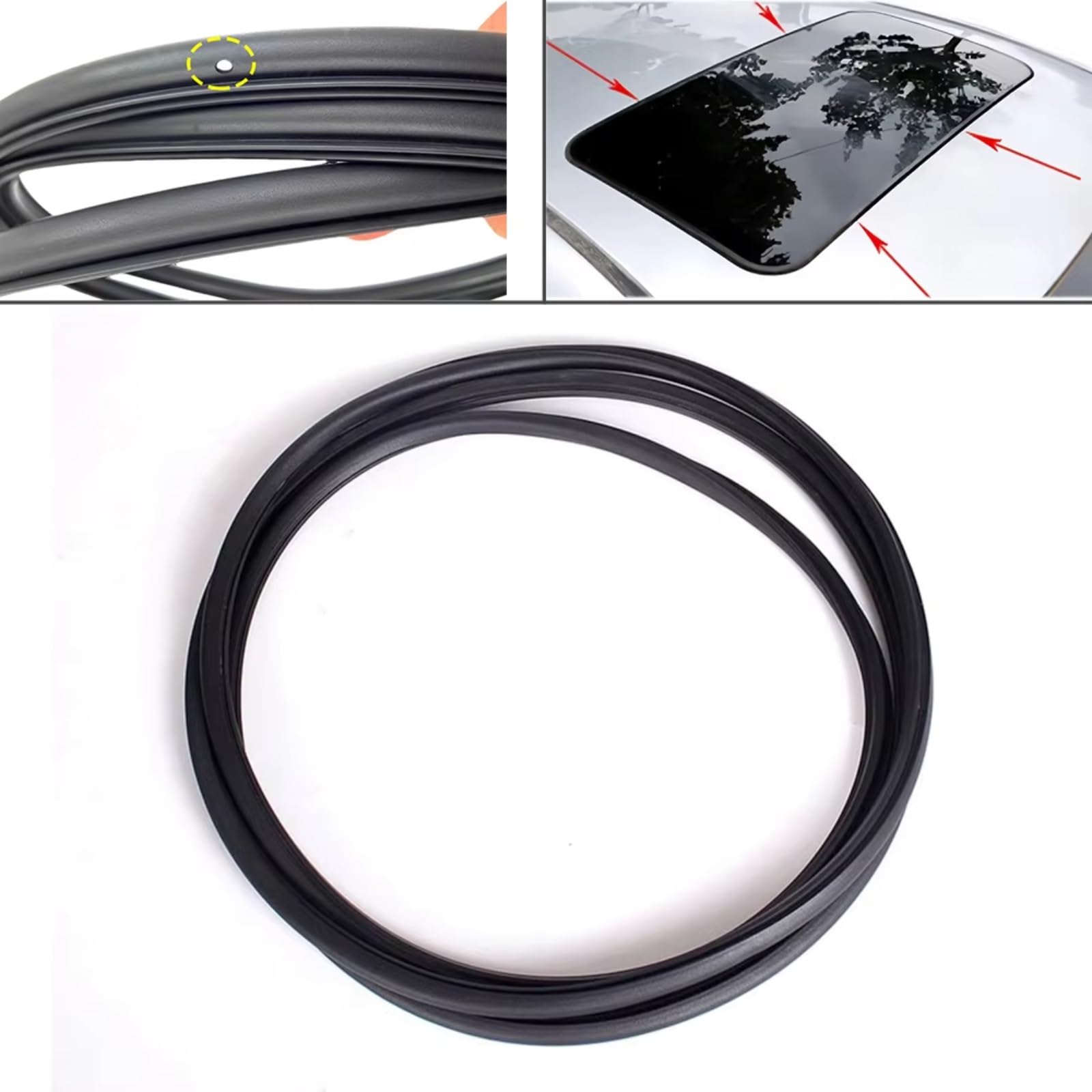 Joint de Vitre Compatible Avec Benz Pour W204 C200 C260 Joint D'étanchéité Pour Toit Ouvrant De Voiture OEM A2047800098