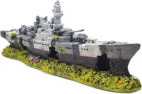 Enfeite Para Aquário Barco Fragata 325