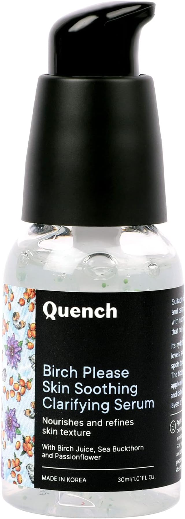 Skin Soothing Clarifying Serum with Hyaluronic Acid & Birch Juice Enzymes | Instantly Hydrates | Lightens Spots & Evens Out Skin Tone | Made in Korea (30ml)