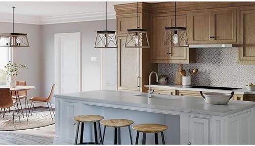 Vista 34 de Progress Lighting Briarwood Collection - Mini-colgante costero (grafito), color negro