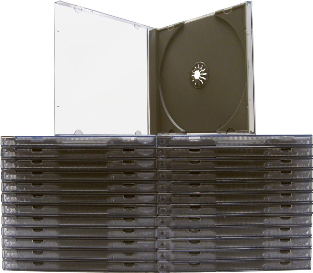 (25) Allsop Single SUPER Strong Boxes CD Jewel Case #CDBIS10DGPR - Durable and Shatter Proof CD Cases