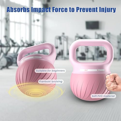 Miniatura 3 de Pesa rusa suave, juegos de pesas rusas rellenas de arena de hierro, pesos de 51015 libras, resistencia y seguridad para mujeres y hombres,