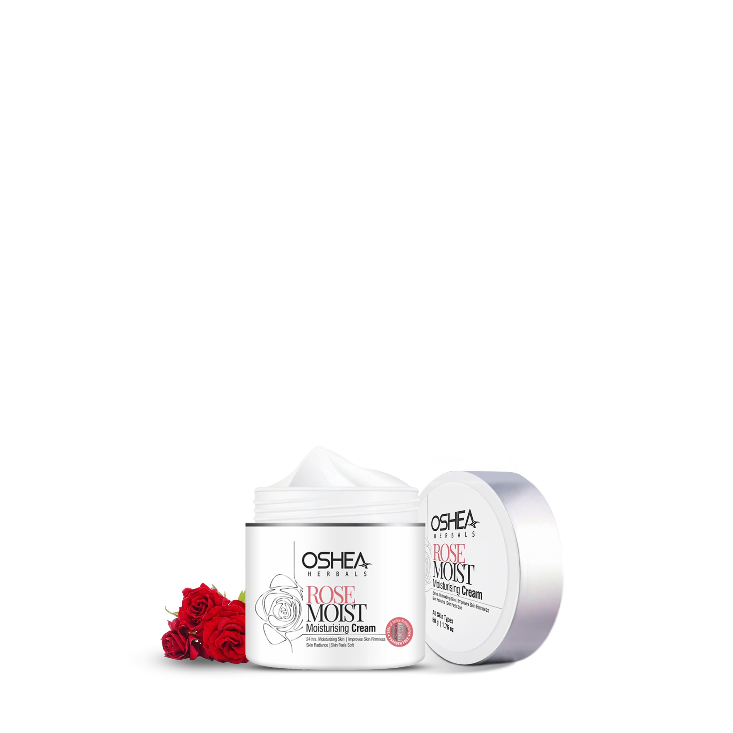 Oshea Herbals Rosemoist Face Moisturising Cream for Women & Men | Improves Skin Firmness & Radiance with 24 Hrs Moisturising | Enriched with Almond Oil & Rose Extract | All Skin Types 50g-picture-22