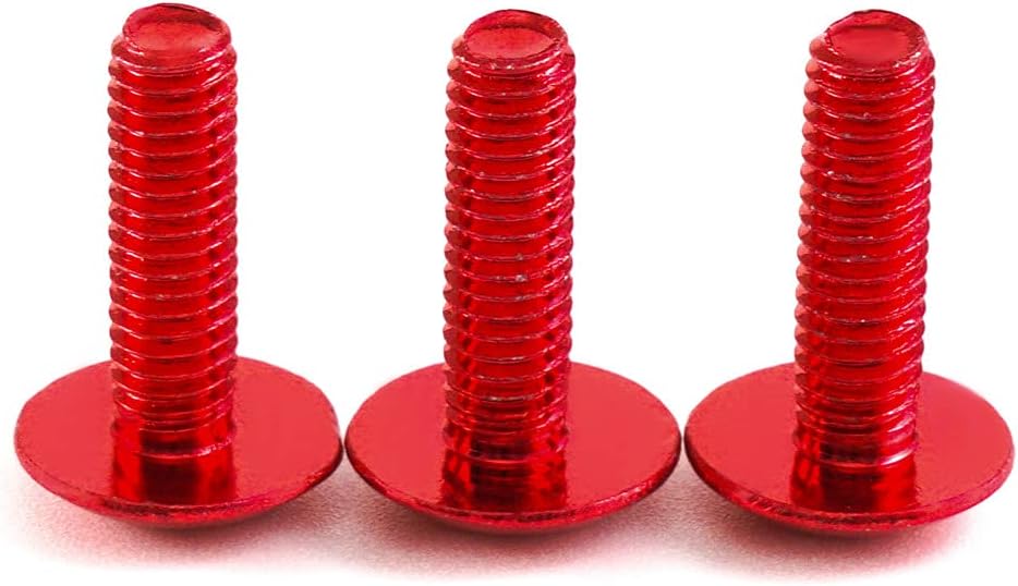 Motorcycle Bolts Fastenings Bolt Kit Fairing Screws Kits Bolt Kits Fit For Kawasaki ER6F 2008 09 10 11 12 13 2019 NINJA 650R Fairings Screw Kits(Red)