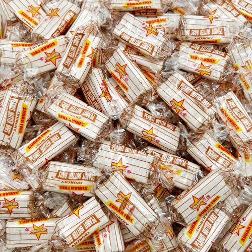 Atkinson's Sugar-Free Peanut Butter Candy Bars (1 Pound Bag - Approx. 70 Count)