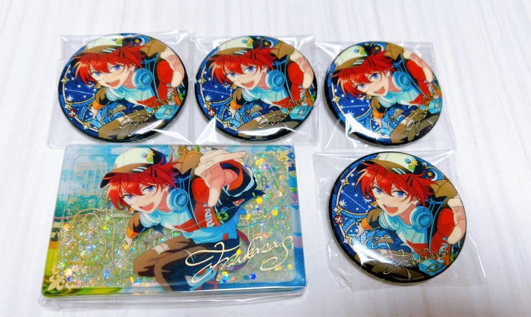 朱桜司　星之所向缶バッジ　あんスタ あんスタ中国星之所向缶バッジ朱桜司