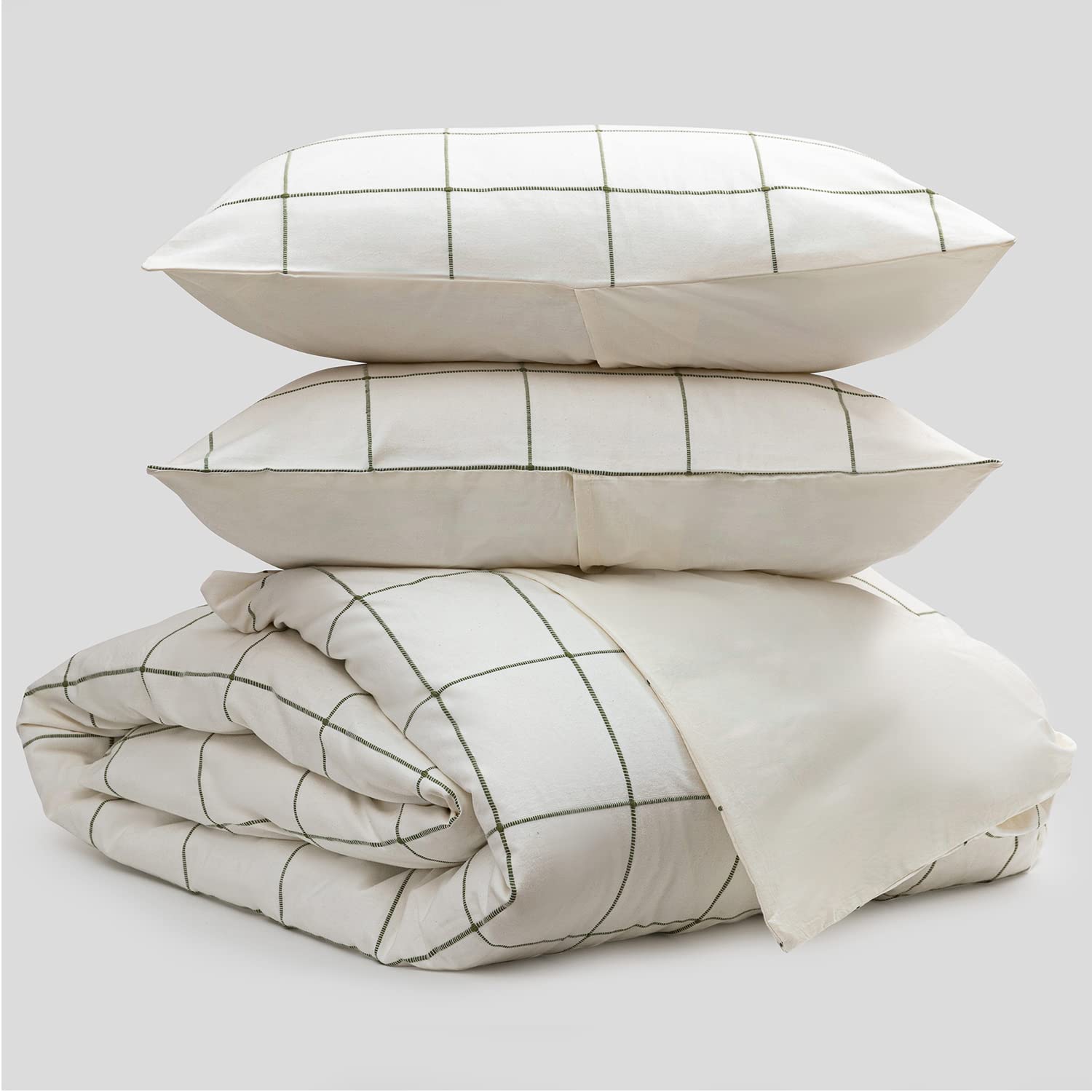 Mayberry Home 400 Thread Count Sateen Sheet Set 100% Organic Cotton-GOTS Certified-Oeko-TEX Certified – Fitted Sheet, Flat Sheet, 2 Pillowcases-Best Organic Sheet Set (Green Harvest, King)