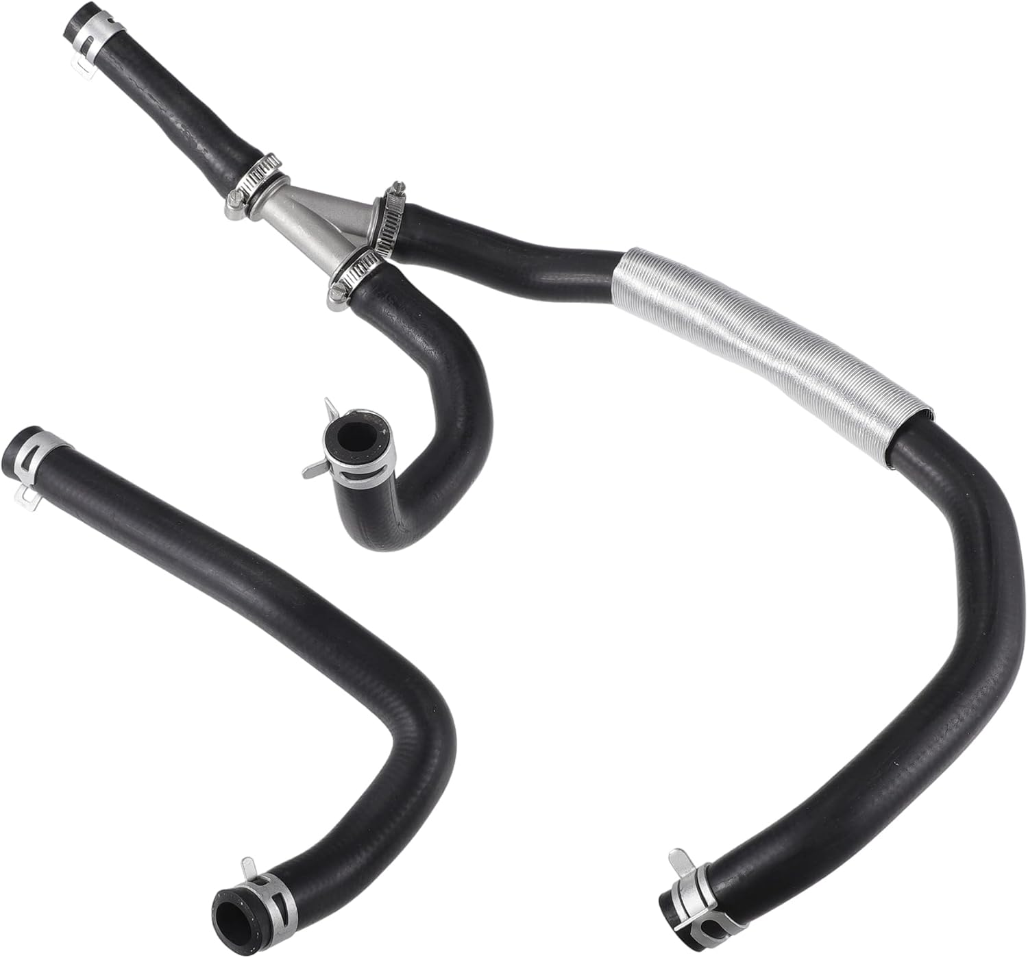 Engine Heater Hose Assembly No.5058551AE HVAC Inlet and Outlet Heater Hose for Dodge Journey 2009-2010 Rubber Black