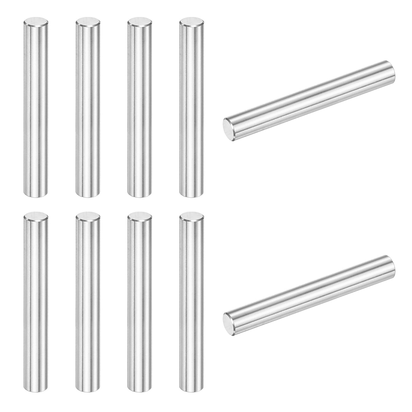 M METERXITY 10-Pack 8 x 60 mm Dowel Pin, 316 Stainless Steel Support Pin Fastener Elements for Metal Devices/Wooden Projects