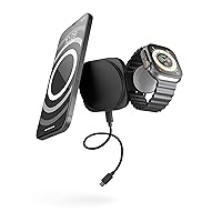 Zens Travel Wireless Charger Pro 2, Caricatore Wireless MagSafe e Compatibile Qi2