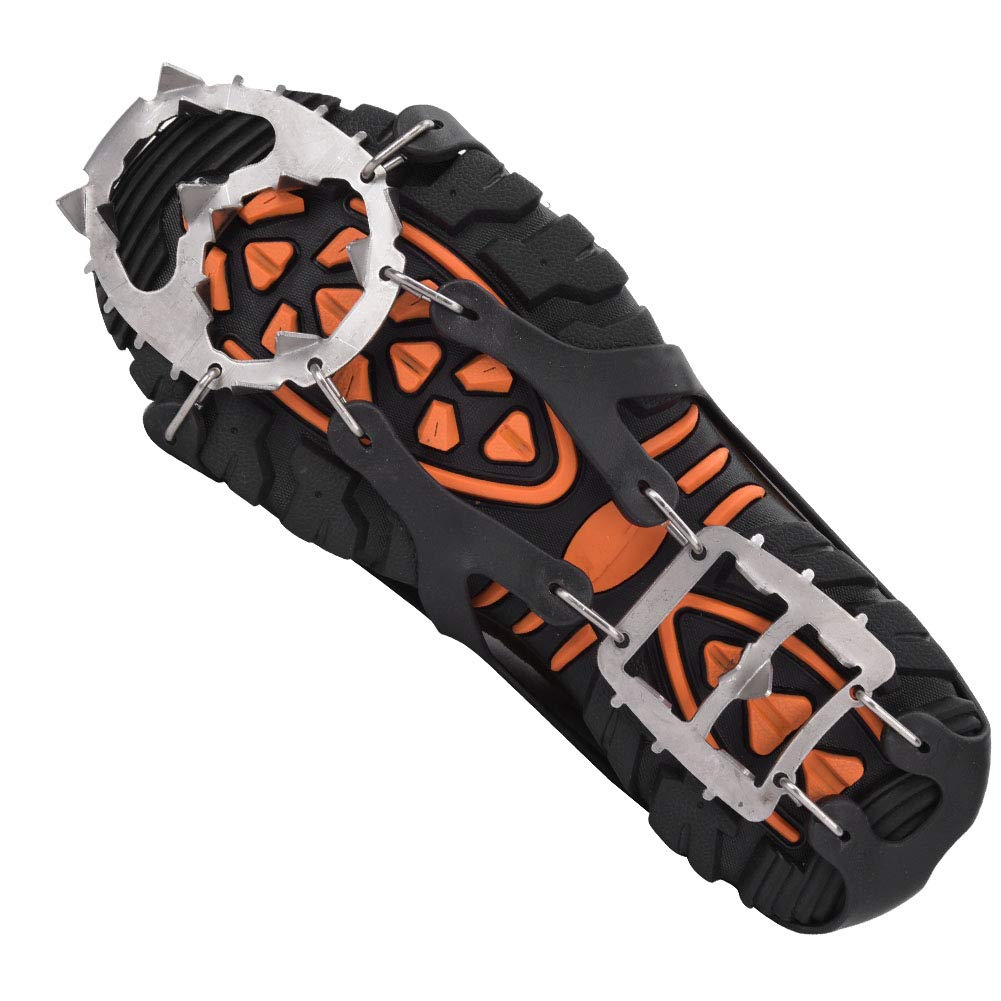 NonSlip Spikes， Good Grip Crampons Anti Slip Spikes, Elastic Rubber