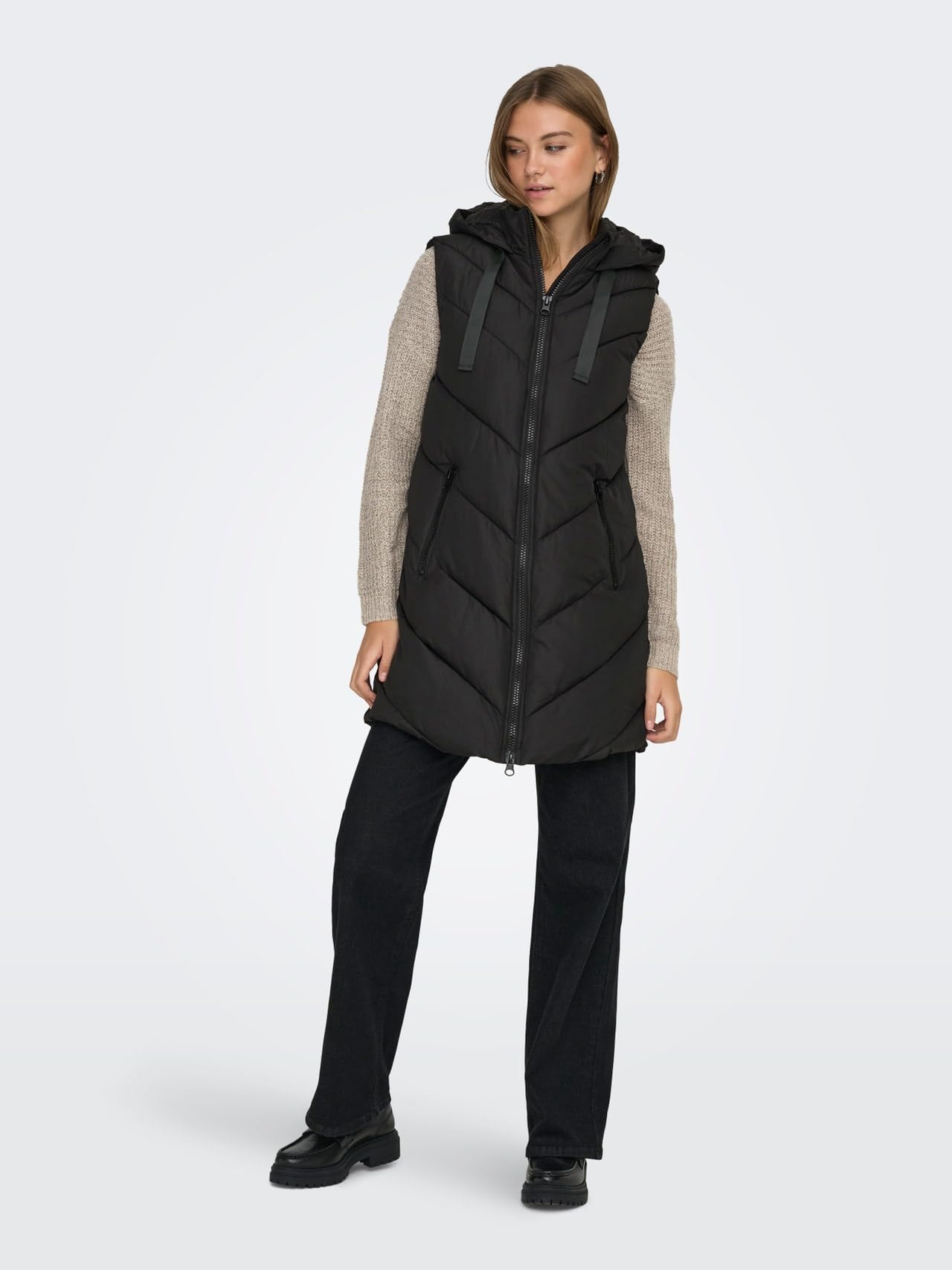 ONLY Women's Jdyskylar Otw Noos Padded Hood Waistcoat