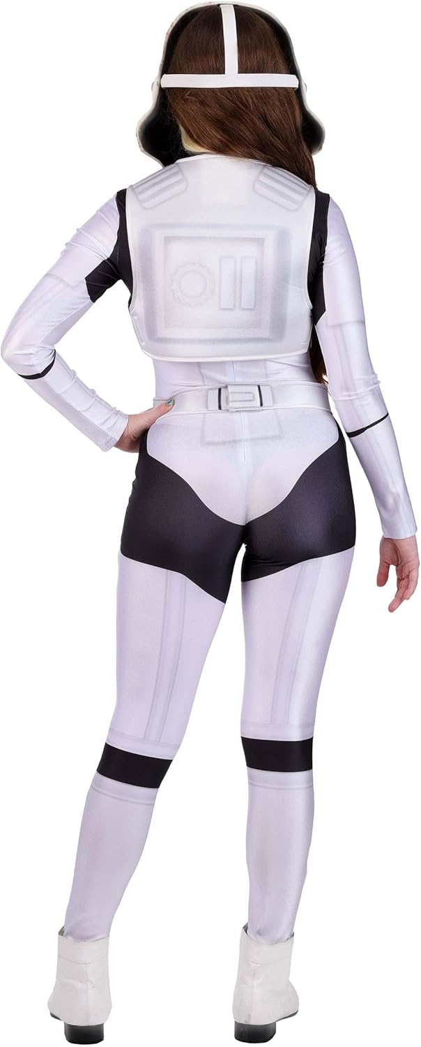 Women's Deluxe Star Wars Stormtrooper Costume | Adult Officially Licensed Imperial Outfit with Mask and Belt
