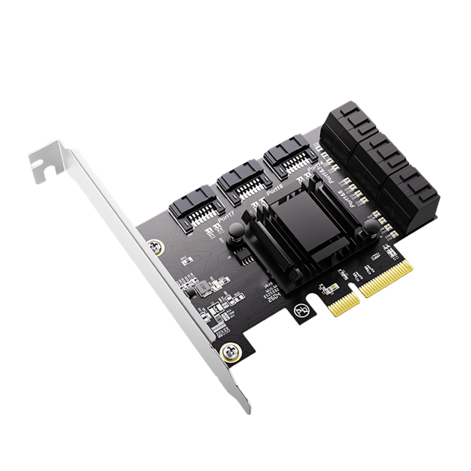 Scheda adattatore PCIE SATA3 0 a 9 porte con ampia compatibilità con velocità 6Gbps per più sistemi host adattatore per disco rigido