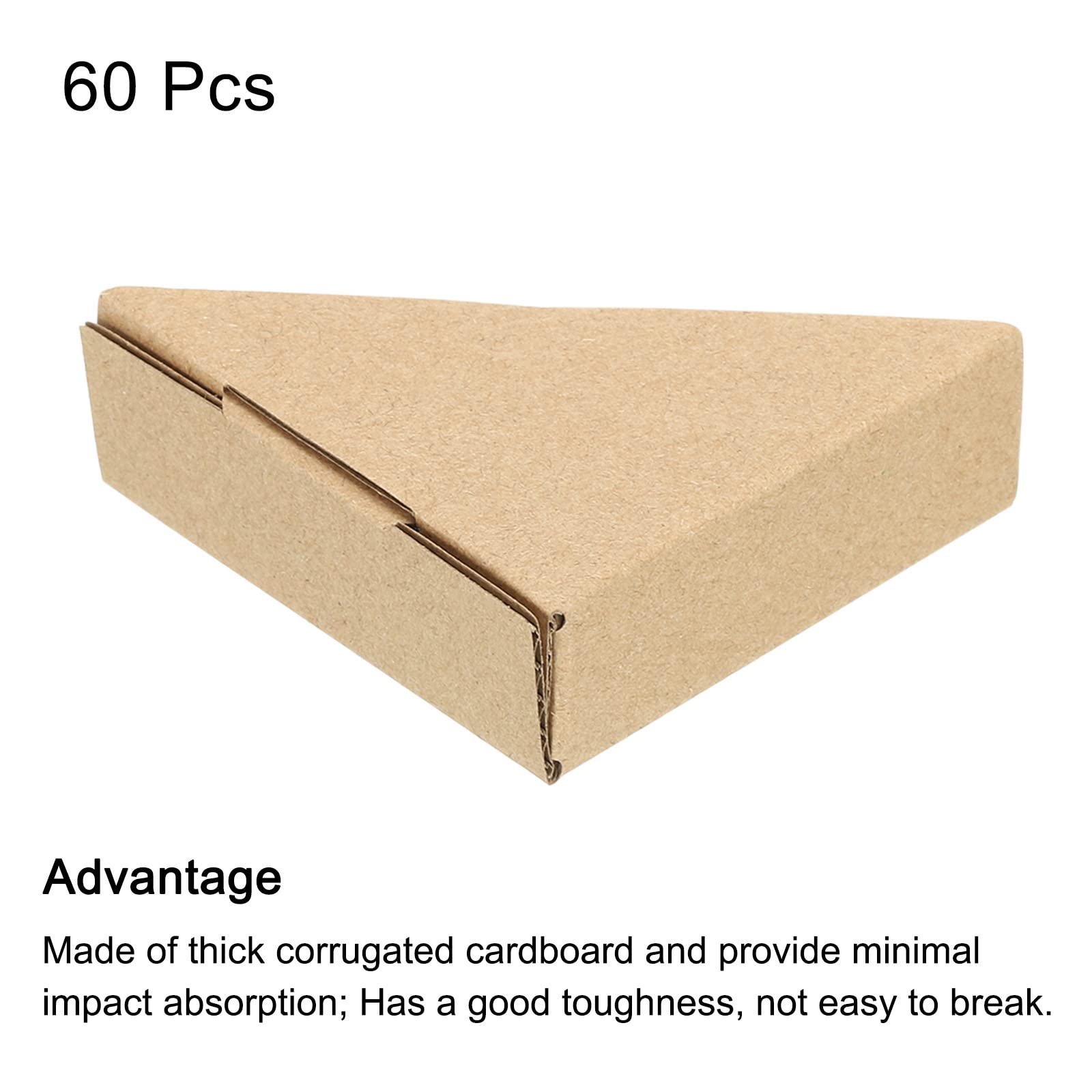 sourcing map Réglable Carton Coin Protecteur, Carton Bords Protecteurs 2mm pour Art, Emballage, Expédition Fournitures Paquet de 60