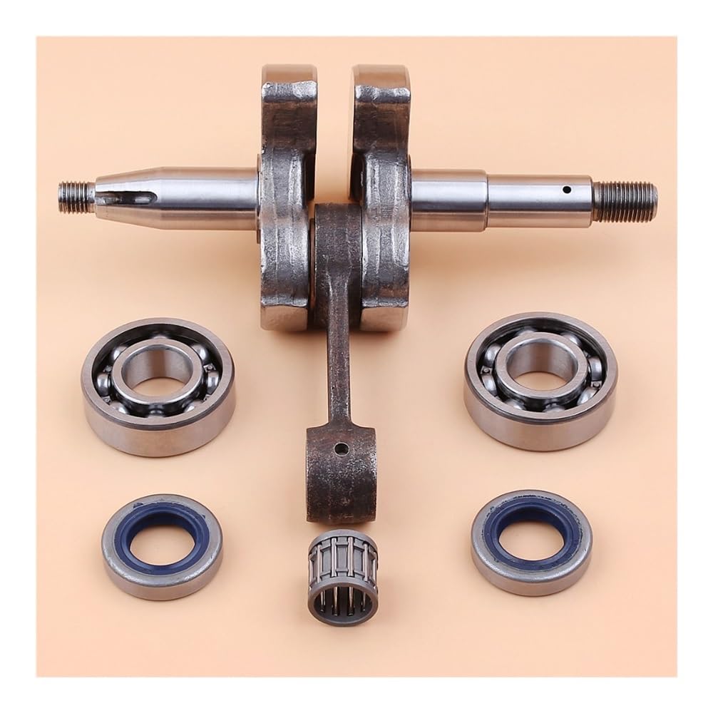Kit de Motor con cojinete Bolas, retén Aceite y cigüeñal Compatible Motores Motosierra 268, 61, 66, 266 272