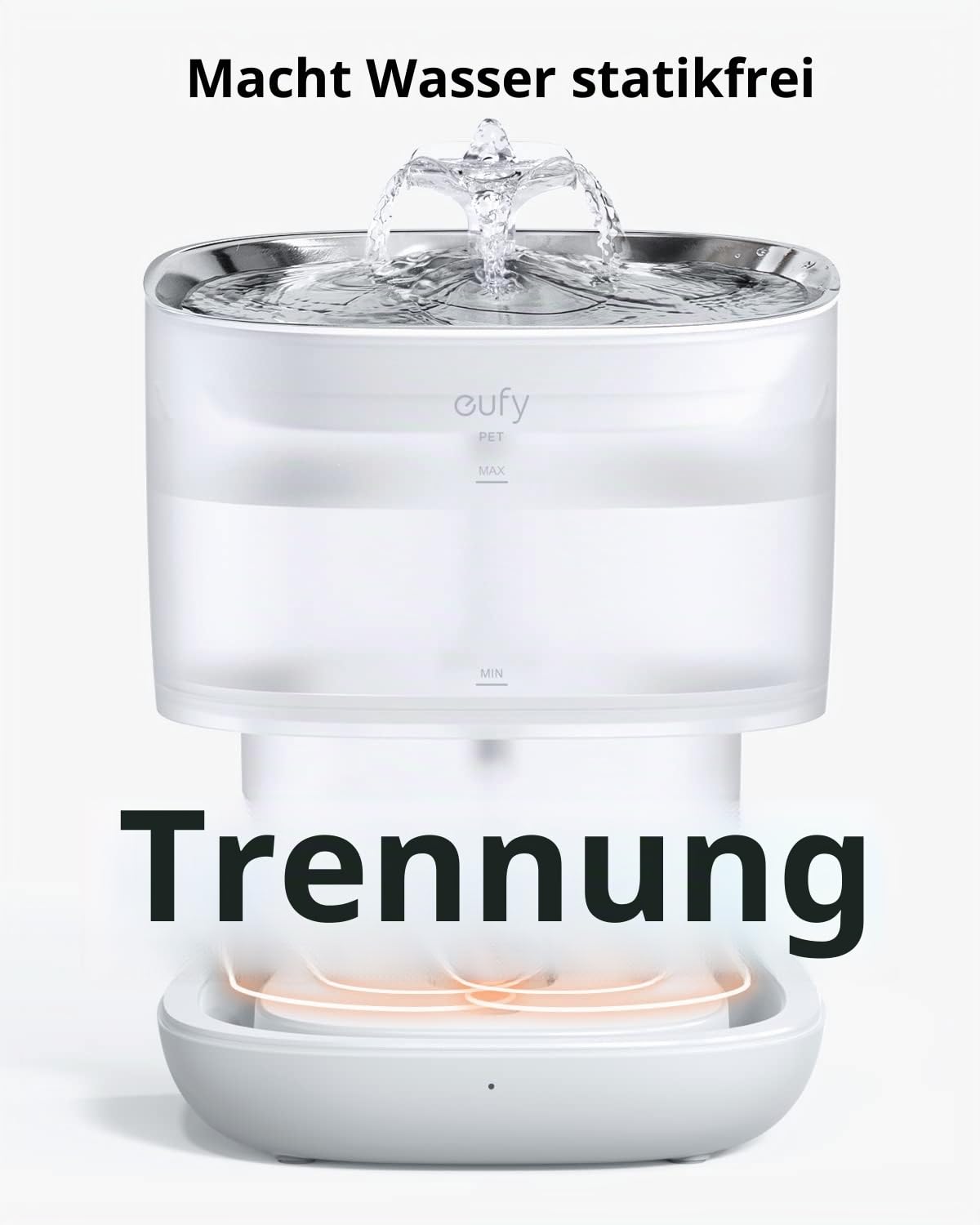 eufy Pet Water Fountain, SafeSip Pump Cat Water Fountain for Small