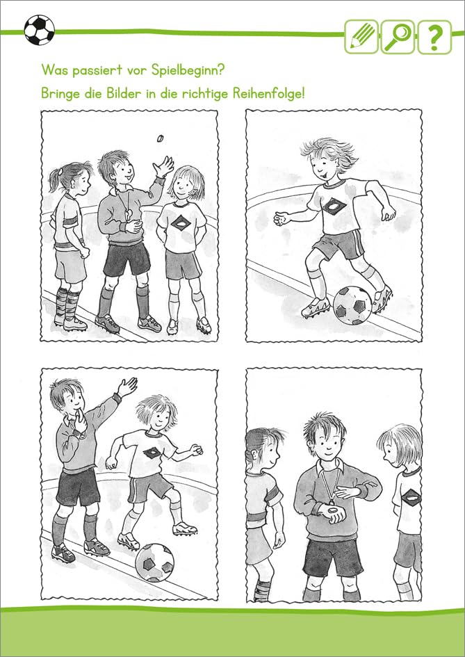 Rätselspaß Fußball. Ab 6 Jahren / Labyrinthe, Suchbilder, Reihenfolgen bestimmen u.v.m. / Rätselheft zum Thema Fußball für Mädchen und Jungen (Rätsel, Spaß, Spiele)