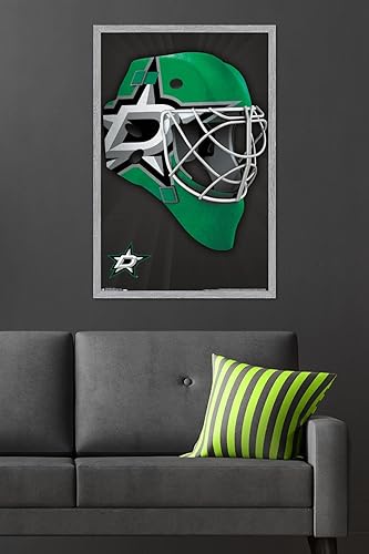 Miniatura 38 de Trends International NHL Dallas Stars - Póster de pared con máscara 16, 22.375 x 34 pulgadas, versión enmarcada en negro Versión con marco negro