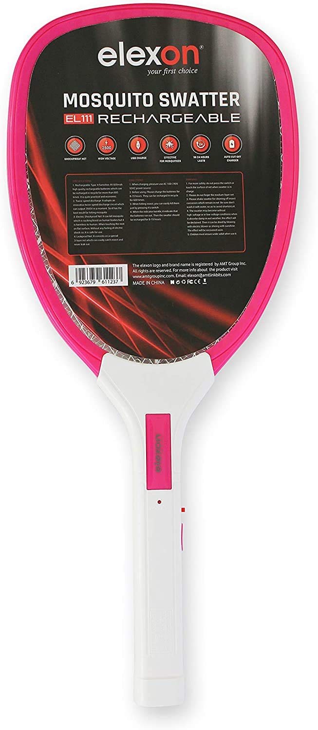 ELEXON EL111 LED Rechargeable Mosquito Killer Racket
